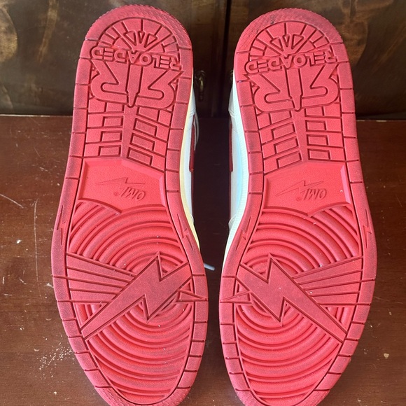 OMI Reloaded White/Red Leather Sneakers main image 6